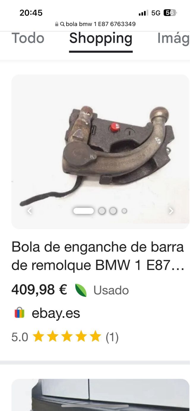 Bola enganche remolque