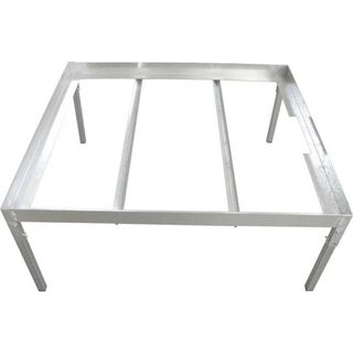 soporte metalico mesa de cultivo negra 120x120