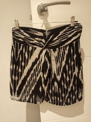 falda pull negra/gris talla s