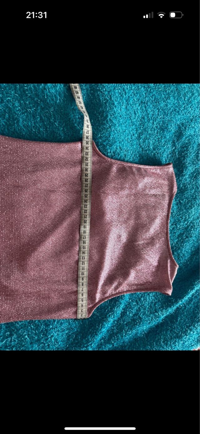 Top metallizzato rosa GUESS