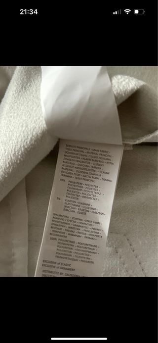 Minigonna e top silver tezenis nuova