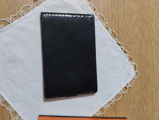 Portafogli di pitone nero.Vintage