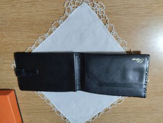 Portafogli di pitone nero.Vintage