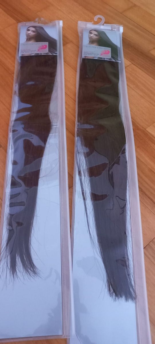 2 extensiones de pelo natural