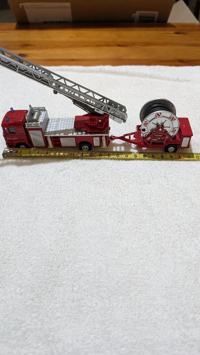 Modellino Camion Fire Depot MAN Con Rimorchio