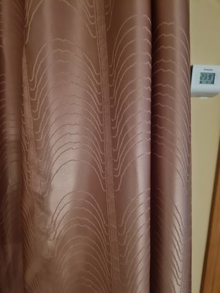 Cortinas vintage raso