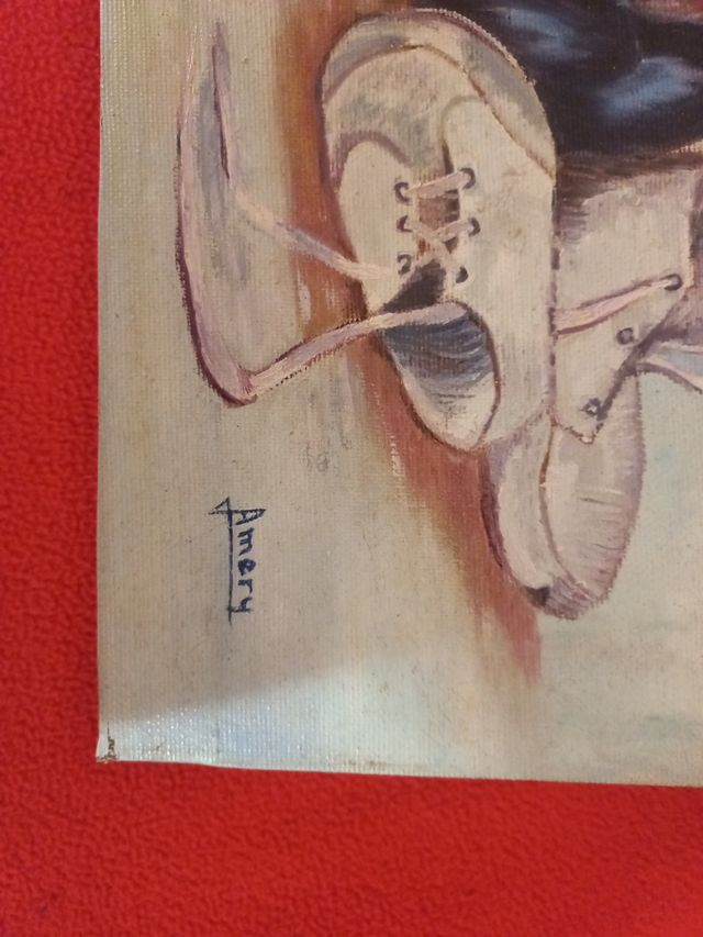 Cuadro oleo muñeca Annabelle Cuarto Milenio