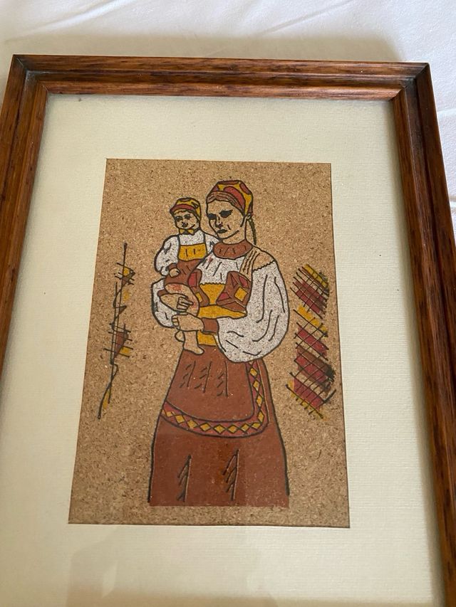 Lotto 3 quadri piccoli arte sarda Vintage