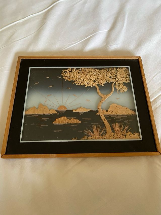 Lotto 3 quadri piccoli arte sarda Vintage