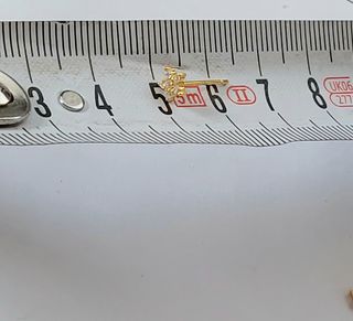 Mini pendientes estrella 5 puntas 0,5mm