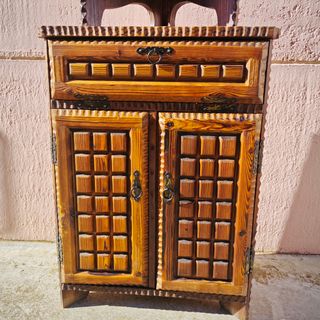 ✅Mueble rustico esquinero tallado.⭐⭐⭐⭐⭐