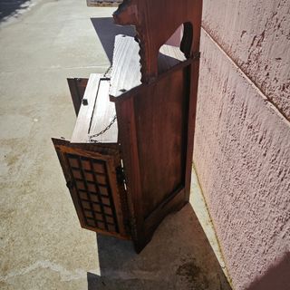 ✅Mueble rustico esquinero tallado.⭐⭐⭐⭐⭐