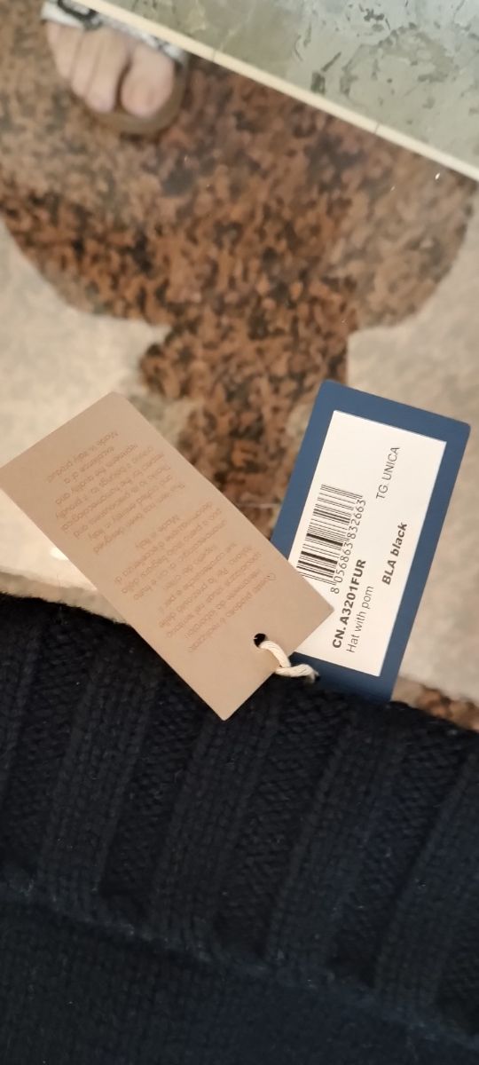 Cappello femminile lana e pelliccia 