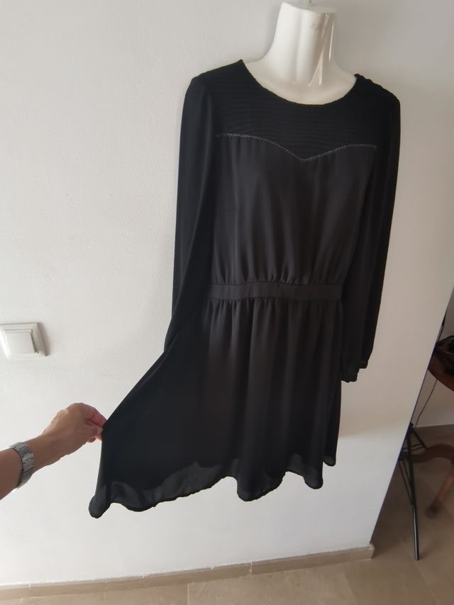 Vestido vuelo manga larga T 40