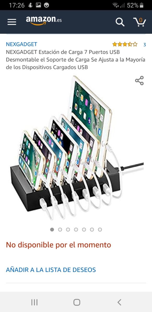 Estación carga móvil, tablet etc.. Nuevo