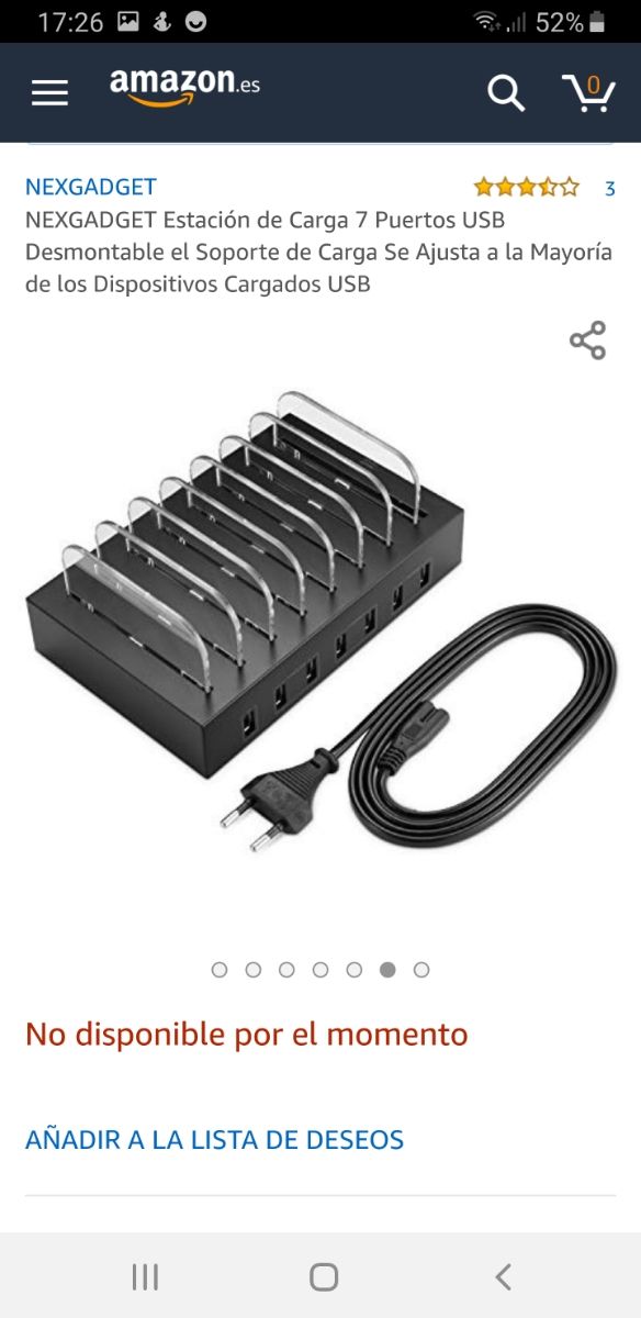 Estación carga móvil, tablet etc.. Nuevo