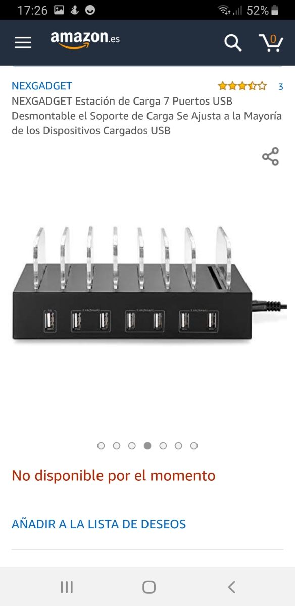 Estación carga móvil, tablet etc.. Nuevo