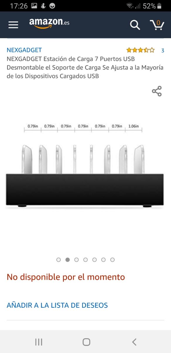 Estación carga móvil, tablet etc.. Nuevo