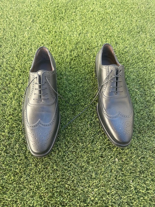 scarpe a.testoni misura 10, misura 46, colore nero