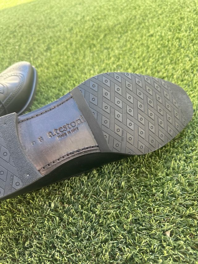 scarpe a.testoni misura 10, misura 46, colore nero