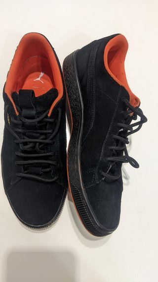 Zapatillas Puma Suede Negro-Naranja nº 40 (25,5cm)
