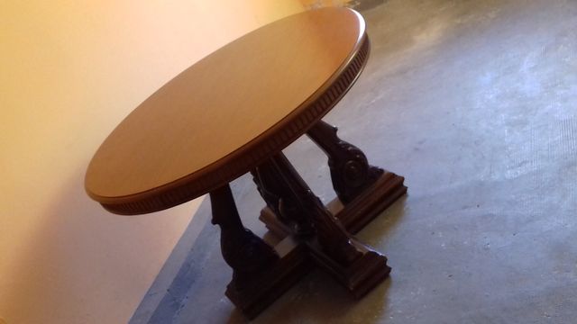 TAVOLO ROTONDO ALLUNGABILE (2) IN LEGNO