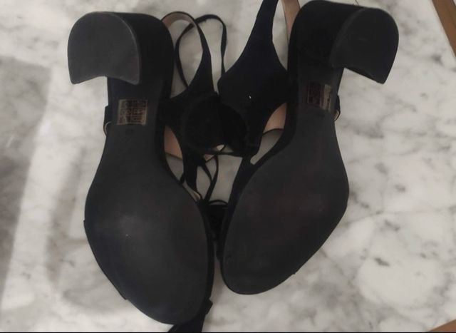 Zapato Tacón Negro A Estrenar 