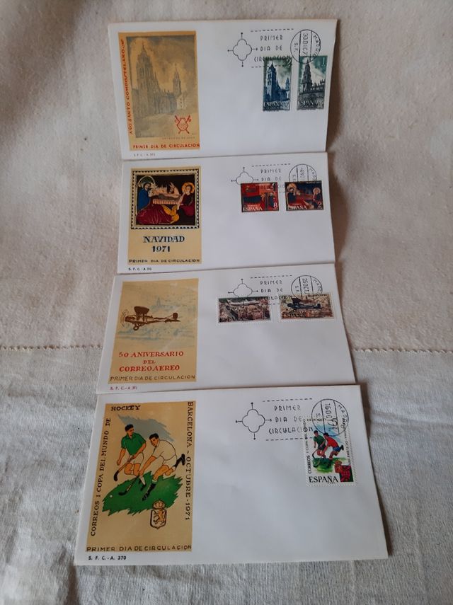 SOBRES PRIMER DÍA DE CIRCULACIÓN