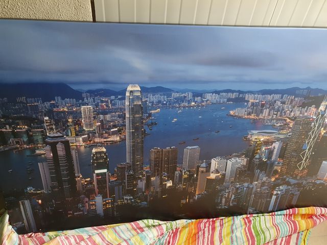 Stampa su tela Skyline Hong Kong