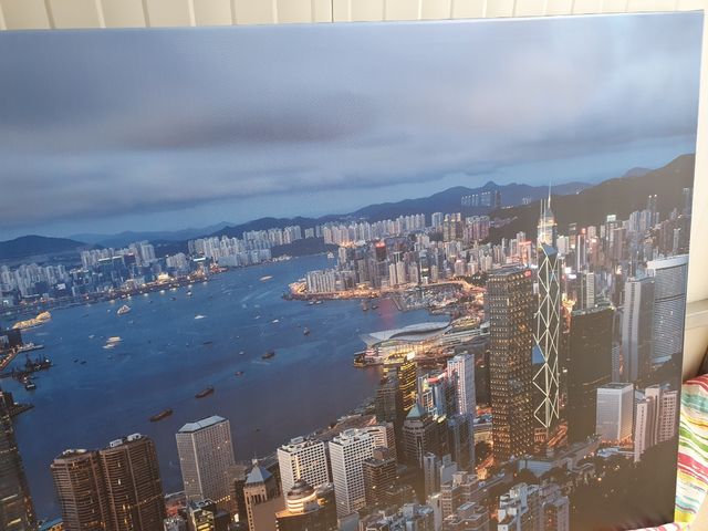Stampa su tela Skyline Hong Kong