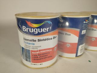 3 botes de pintura esmalte amarillo limón 
