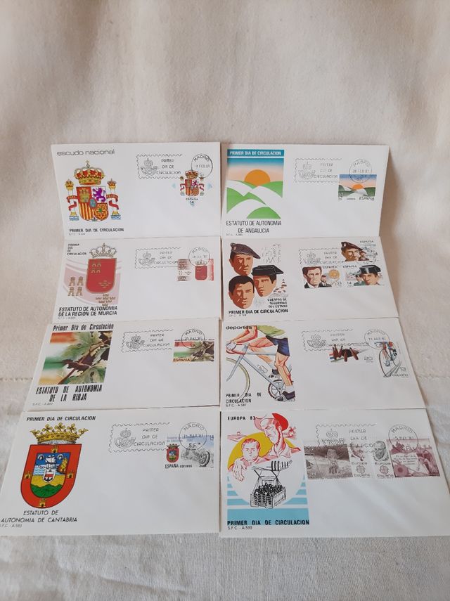 SOBRES PRIMER DÍA DE CIRCULACIÓN