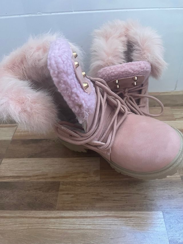 Botas rosas palo nuevas