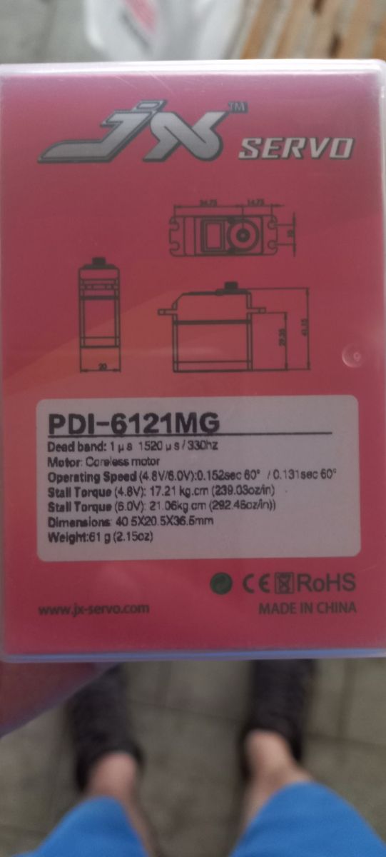 Servo digital 1/8 21 kg 6v