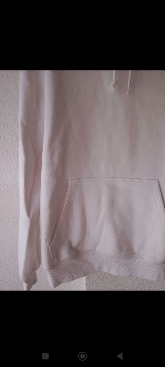 Sudadera con capucha blanca.Unisex.T.XS