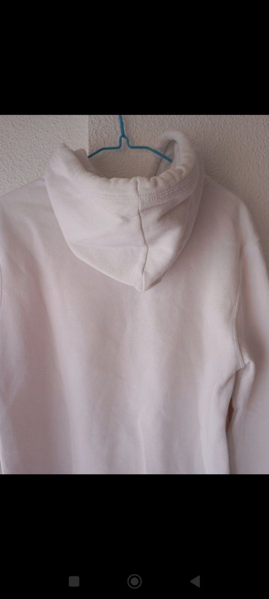 Sudadera con capucha blanca.Unisex.T.XS
