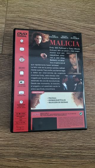 DVD ORIGINAL PELICULA "MALICIA"