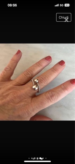 Set 3 anelli argento indiano