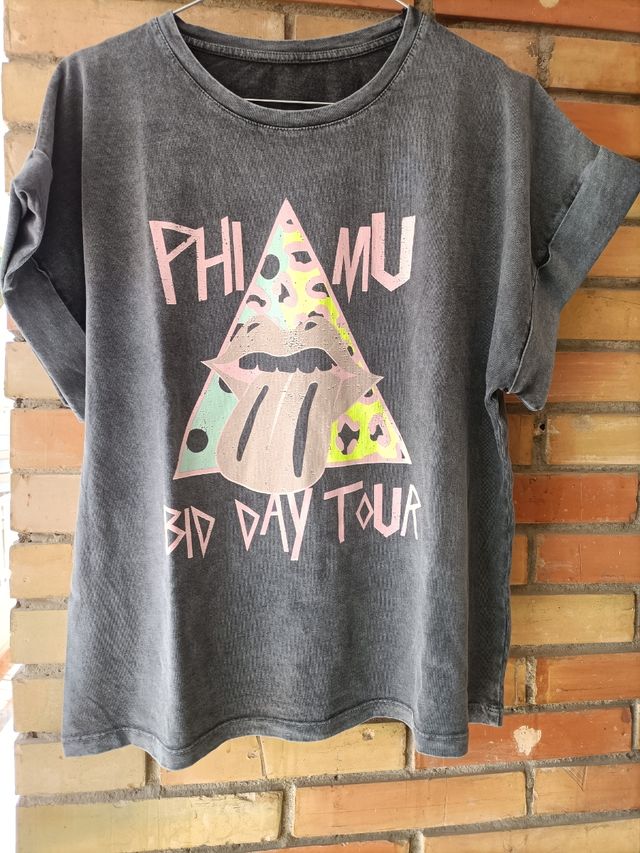 Camiseta efecto lavado