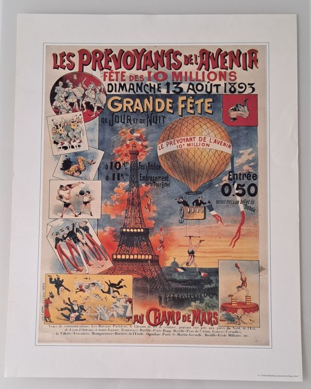 Poster con immagine della vecchia Parigi