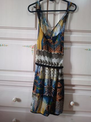Vestido estampado étnico
