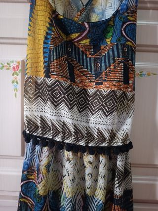 Vestido estampado étnico
