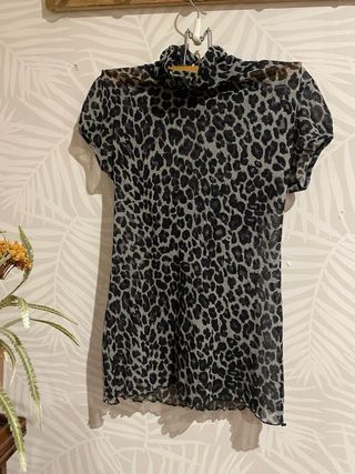Blusa top animal print ZaraM