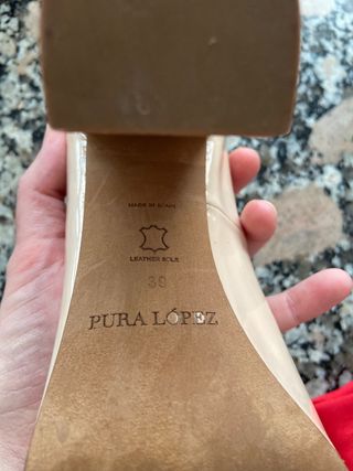 Zapatos tacón evento Pura Lopez talla 39