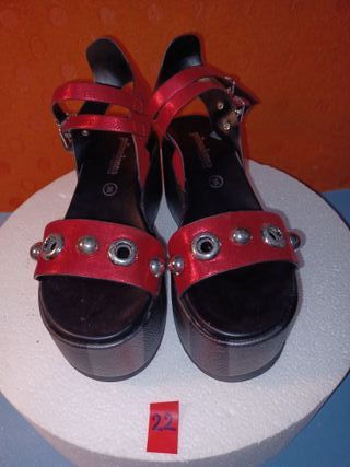 Sabot Nero Grigio raso rosso Tg 36 Prima Donna H8