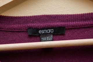 Rebeca cárdigan de color morado de Esmara