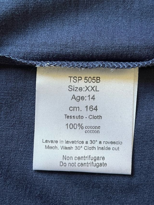 Tshirt blu Cesare Paciotti ragazzo 14 anni