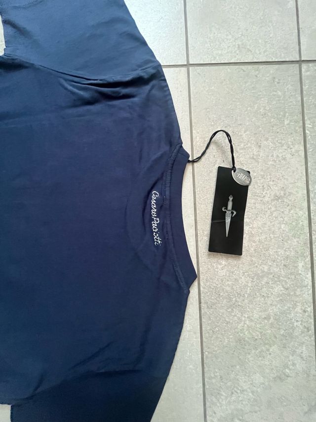 Tshirt blu Cesare Paciotti ragazzo 14 anni