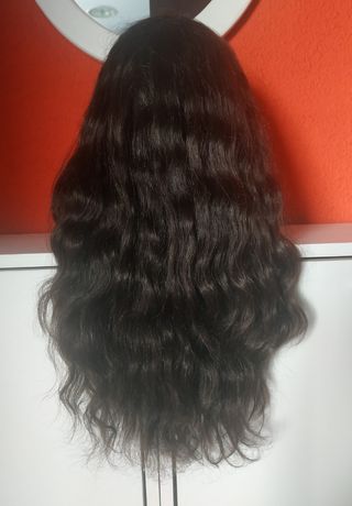 Peluca pelo natural ondulado