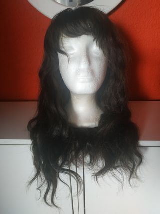 Peluca pelo natural ondulado